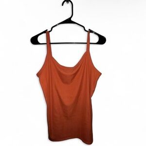 No Boundaries Rust Orange Ribbed Camisole